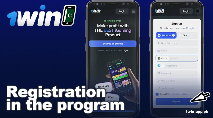 How to become an affiliate at 1win App Pakistan