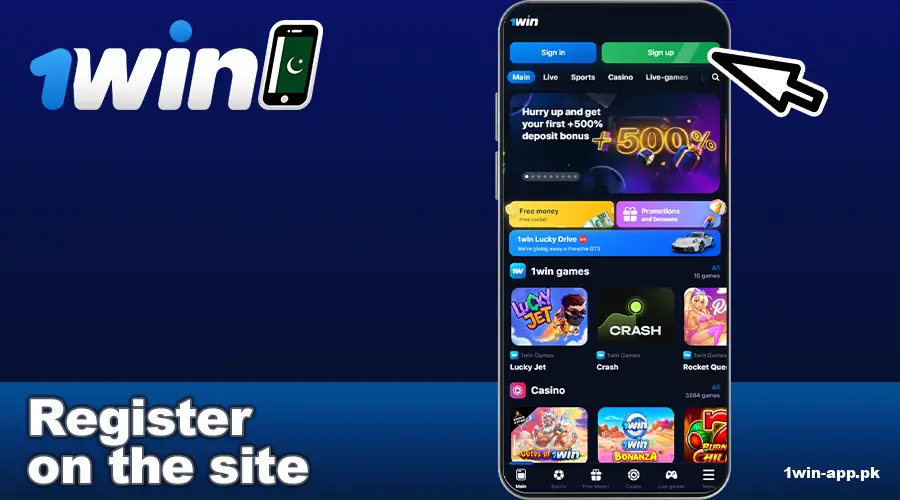 Register at 1win App Pakistan