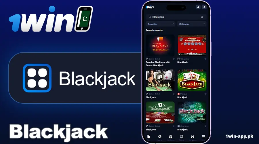 Play Blackjack at 1win PK