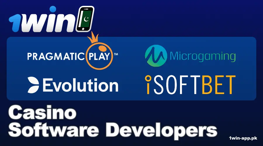 Game developers on the 1win Pakistan app