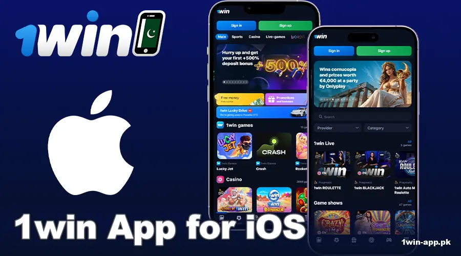 Download 1win Pakistan on iOS